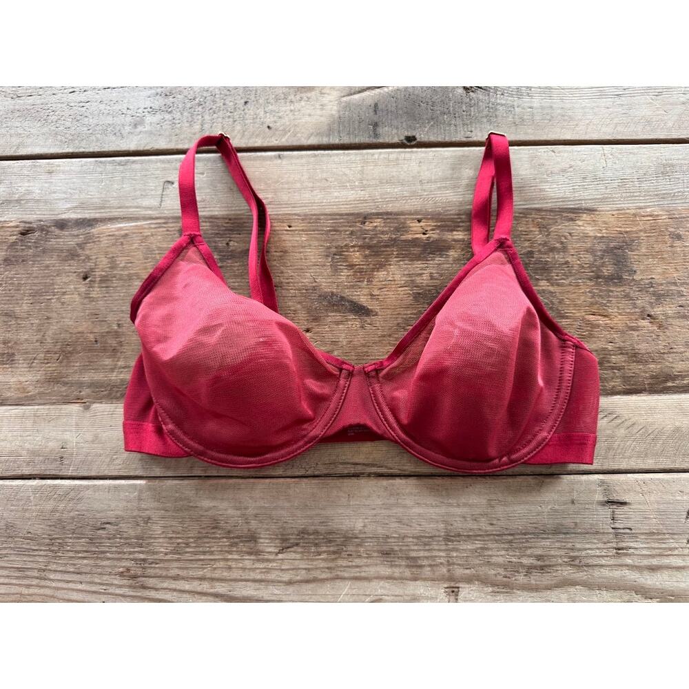 SOMA‎ Paint the Town Red 34C Unbelievable Lift Unlined Perfect Coverage Bra